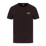 T-Shirt von EA7 Emporio Armani, in der Farbe Schwarz, aus Baumwolle, Vorschaubild