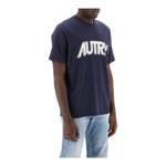 T-Shirt von Autry, in der Farbe Blau, andere Perspektive, Vorschaubild