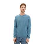 Herren-Pullover von Tom Tailor, in der Farbe Blau, aus Baumwolle, andere Perspektive, Vorschaubild