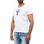 T-Shirt von Kingz, in der Farbe Weiss, andere Perspektive, Vorschaubild