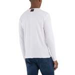 Langarm Shirt von Replay, in der Farbe Weiss, aus Baumwolle, andere Perspektive, Vorschaubild
