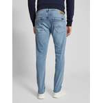 Slim Fit Jeans, in der Farbe Blau, aus Polyester, andere Perspektive, Vorschaubild