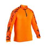 Langarm Shirt von SOLOGNAC, in der Farbe Orange, aus Polyurethan, andere Perspektive, Vorschaubild
