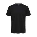 T-Shirt von Selected Homme, in der Farbe Schwarz, aus Baumwolle, andere Perspektive, Vorschaubild