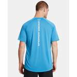 Funktionsshirt von Under Armour, in der Farbe Blau, aus Polyester, andere Perspektive, Vorschaubild