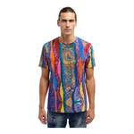 T-Shirt von carlo colucci, Mehrfarbig, aus Baumwolle, andere Perspektive, Vorschaubild