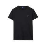 T-Shirt von Gant, in der Farbe Schwarz, aus Baumwolle, andere Perspektive, Vorschaubild
