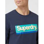 Langarm Shirt von Superdry, in der Farbe Blau, aus Polyester, andere Perspektive, Vorschaubild