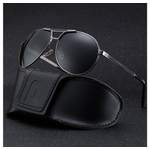Herren-Sonnenbrille von LAKKEC, in der Farbe Schwarz, andere Perspektive, Vorschaubild