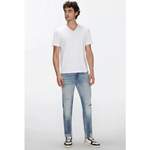 Slim Fit Jeans von 7 For All Mankind, in der Farbe Blau, aus Baumwolle, andere Perspektive, Vorschaubild