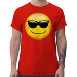 Herren-Sonnenbrille von Shirtracer, in der Farbe Rot, andere Perspektive, Vorschaubild