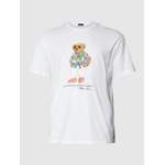 T-Shirt von Polo Ralph Lauren Big & Tall, in der Farbe Weiss, aus Baumwolle, Vorschaubild