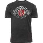 T-Shirt von Lucky 13, in der Farbe Schwarz, aus Baumwolle, andere Perspektive, Vorschaubild