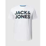 T-Shirt von Jack & Jones Plus, in der Farbe Weiss, aus Baumwolle, Vorschaubild