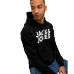 Kapuzenpullover von Jack & Jones, in der Farbe Schwarz, aus Polyester, Vorschaubild