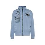 Sweatjacke von camp david, in der Farbe Blau, andere Perspektive, Vorschaubild