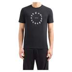 T-Shirt von Armani Exchange, in der Farbe Schwarz, aus Baumwolle, andere Perspektive, Vorschaubild