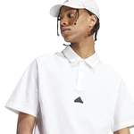 Funktionsshirt von Adidas, in der Farbe Weiss, aus Baumwolle, andere Perspektive, Vorschaubild