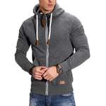 Sweatjacke von behype, in der Farbe Grau, Vorschaubild