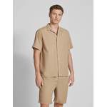 Freizeithemde von Jack & Jones, in der Farbe Beige, aus Polyester, andere Perspektive, Vorschaubild