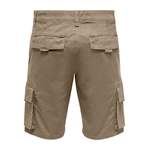 Cargohose von Only & Sons, in der Farbe Beige, andere Perspektive, Vorschaubild