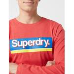 Langarm Shirt von Superdry, in der Farbe Rot, aus Polyester, andere Perspektive, Vorschaubild