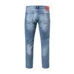 Herren-Jeans von HUGO, in der Farbe Blau, aus Baumwolle, andere Perspektive, Vorschaubild