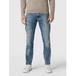 Slim Fit Jeans von BOSS Orange, aus Baumwolle, andere Perspektive, Vorschaubild