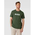 T-Shirt von BOSS, in der Farbe Grün, aus Baumwolle, andere Perspektive, Vorschaubild