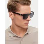 Herren-Sonnenbrille von Emporio Armani, in der Farbe Grau, aus Metall, andere Perspektive, Vorschaubild