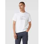 T-Shirt von Calvin Klein, in der Farbe Weiss, aus Baumwolle, andere Perspektive, Vorschaubild