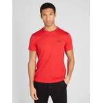 T-Shirt von EA7 Emporio Armani, in der Farbe Rot, aus Baumwolle, andere Perspektive, Vorschaubild