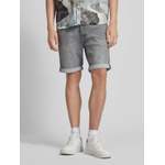 Jeans Shorts von Jack & Jones, in der Farbe Grau, aus Polyester, andere Perspektive, Vorschaubild