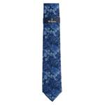 Krawatte von WILLEN, in der Farbe Blau, aus Seide, andere Perspektive, Vorschaubild