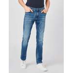 Slim Fit Jeans, in der Farbe Blau, aus Baumwolle, andere Perspektive, Vorschaubild