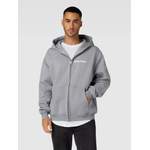 Sweatjacke von Multiply Apparel, in der Farbe Grau, aus Polyester, andere Perspektive, Vorschaubild