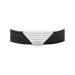 Herren-Armband von Emporio Armani, in der Farbe Schwarz, aus Leder, andere Perspektive, Vorschaubild