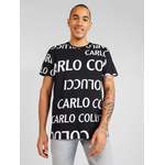 T-Shirt von carlo colucci, in der Farbe Schwarz, andere Perspektive, Vorschaubild