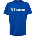 T-Shirt von Hummel, in der Farbe Blau, aus Baumwolle, andere Perspektive, Vorschaubild