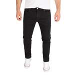 Slim Fit Jeans von Yazubi, in der Farbe Schwarz, andere Perspektive, Vorschaubild