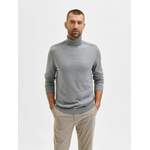 Rollkragenpullover von Selected Homme, in der Farbe Grau, aus Baumwolle, andere Perspektive, Vorschaubild