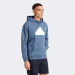 Fleecepullover von Adidas Sportswear, in der Farbe Blau, aus Polyester, andere Perspektive, Vorschaubild