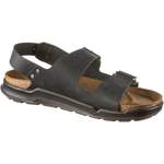 Outdoorsandale von Birkenstock, in der Farbe Schwarz, aus Leder, andere Perspektive, Vorschaubild