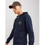 Sweatjacke von jack & jones, in der Farbe Beige, aus Polyester, andere Perspektive, Vorschaubild