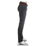 Slim Fit Jeans von Alberto, in der Farbe Grau, aus Baumwolle, andere Perspektive, Vorschaubild