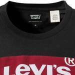 T-Shirt von Levi's®, in der Farbe Schwarz, aus Baumwolle, andere Perspektive, Vorschaubild