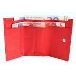 Geldbörse von Excellanc, in der Farbe Rot, aus Echtleder, andere Perspektive, Vorschaubild