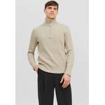 V-Pullover von jack & jones, in der Farbe Beige, aus Polyester, andere Perspektive, Vorschaubild