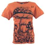 T-Shirt von Guru-Shop, in der Farbe Orange, andere Perspektive, Vorschaubild