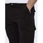 Slim Fit Jeans von Only & Sons, in der Farbe Schwarz, aus Baumwolle, andere Perspektive, Vorschaubild